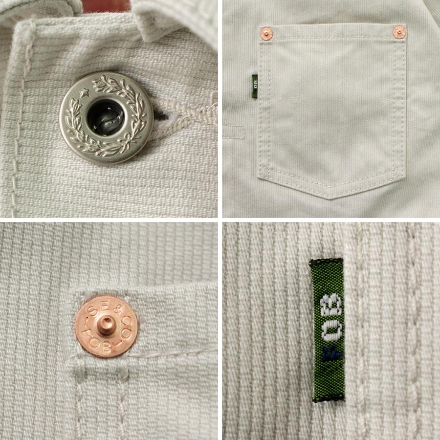 FOB FACTORY（FOBファクトリー） F2438 ピケ ジャケット / メンズ Gジャン ライトアウター 綿 コットン 日本製 PIQUE JKT | FOB FACTORY | 16