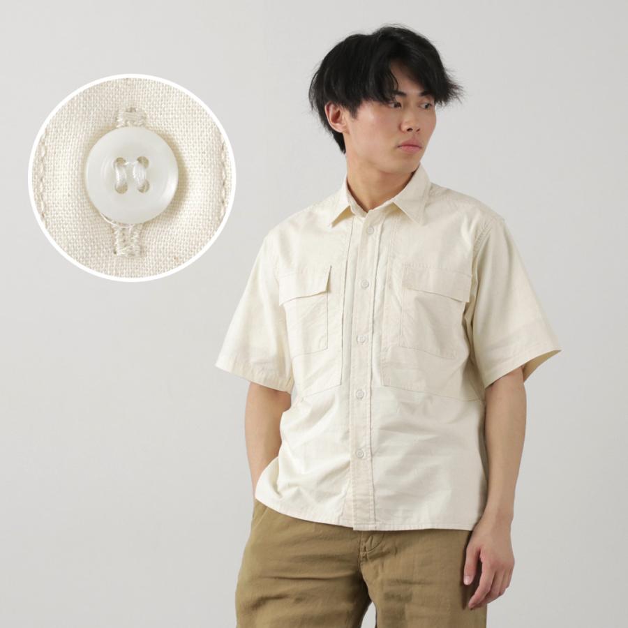 FOB FACTORY（FOBファクトリー） F3499 半袖フィールドシャツ / メンズ ミリタリーシャツ 日本製｜rococo｜12