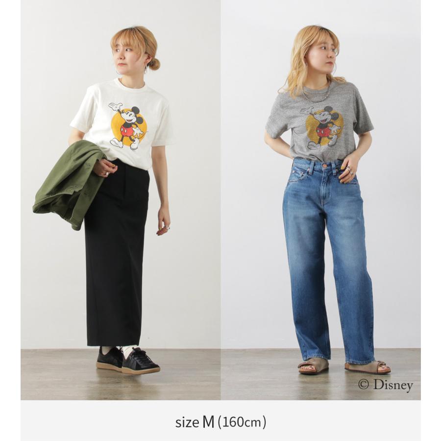 BARNS（バーンズ） 吊り編み×ミッキー Tシャツ / 半袖 ディズニー プリント メンズ レディース ユニセックス 日本製｜rococo｜07