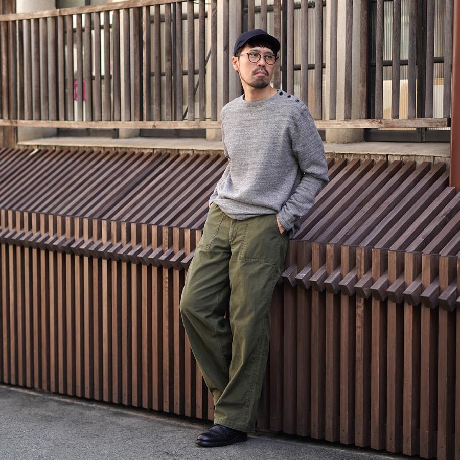 KEPANI（ケパニ） 別注 ラフィー裏起毛 ボートネック スウェット バスクシャツ / メンズ 長袖 | Kepani | 15