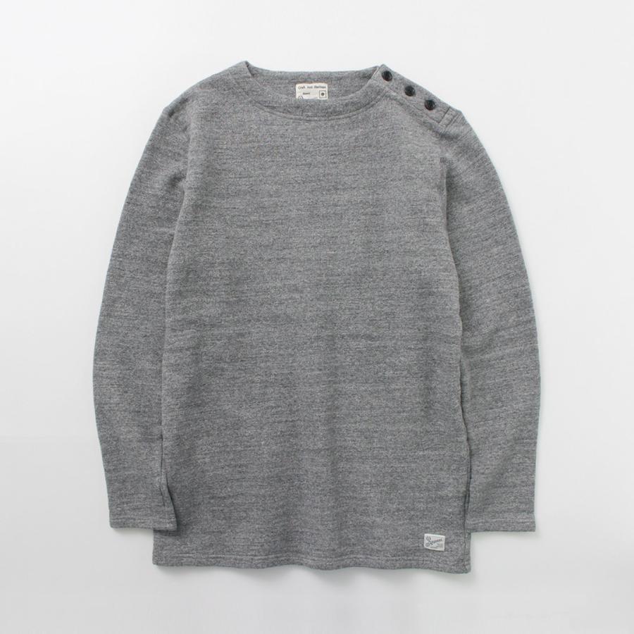 KEPANI（ケパニ） 別注 ラフィー裏起毛 ボートネック スウェット バスクシャツ / メンズ 長袖 | Kepani | 05