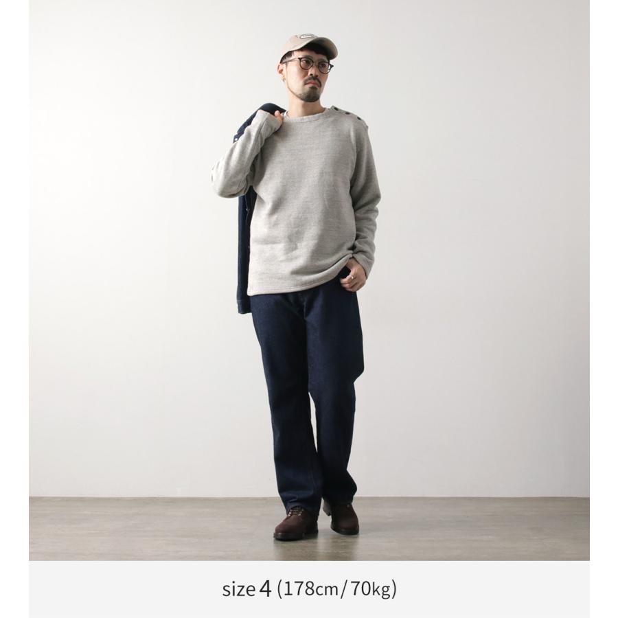 KEPANI（ケパニ） 別注 ラフィー裏起毛 ボートネック スウェット バスクシャツ / メンズ 長袖 | Kepani | 06