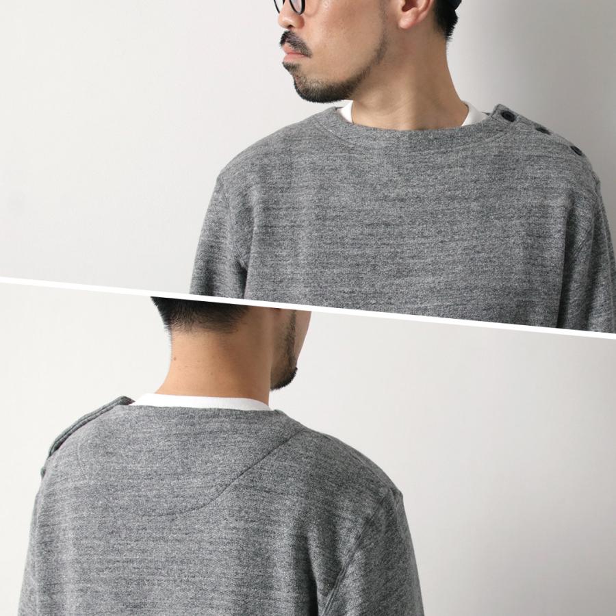 KEPANI（ケパニ） 別注 ラフィー裏起毛 ボートネック スウェット バスクシャツ / メンズ 長袖 | Kepani | 11