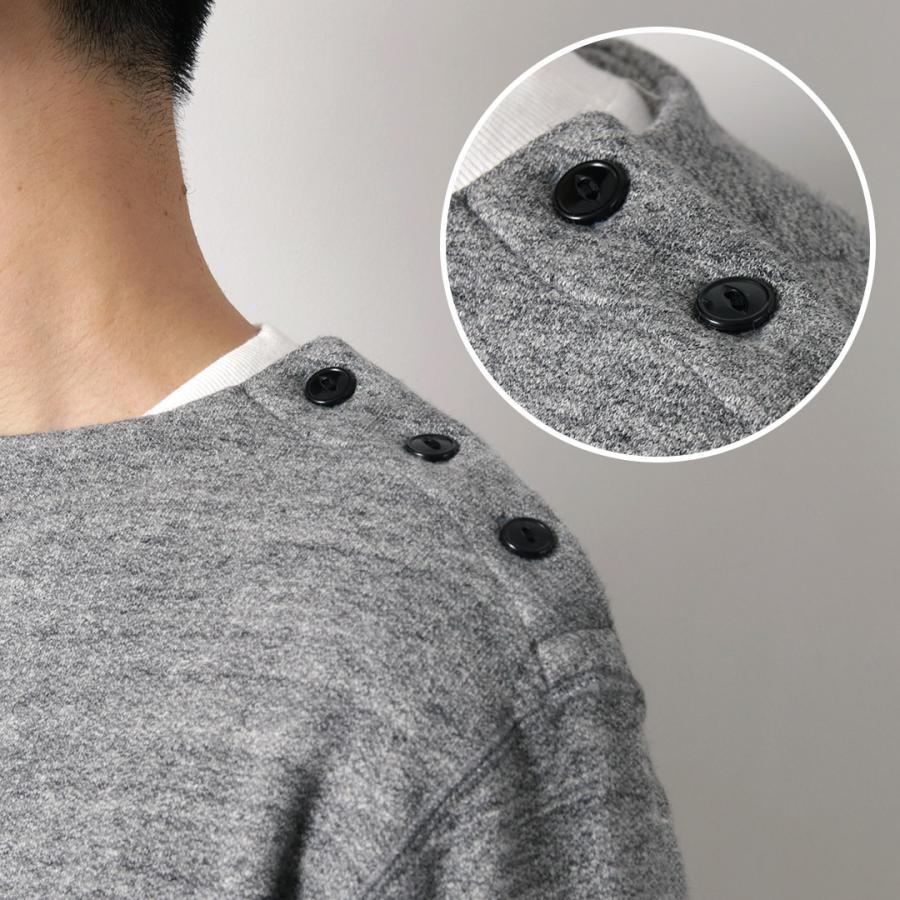 KEPANI（ケパニ） 別注 ラフィー裏起毛 ボートネック スウェット バスクシャツ / メンズ 長袖 | Kepani | 12