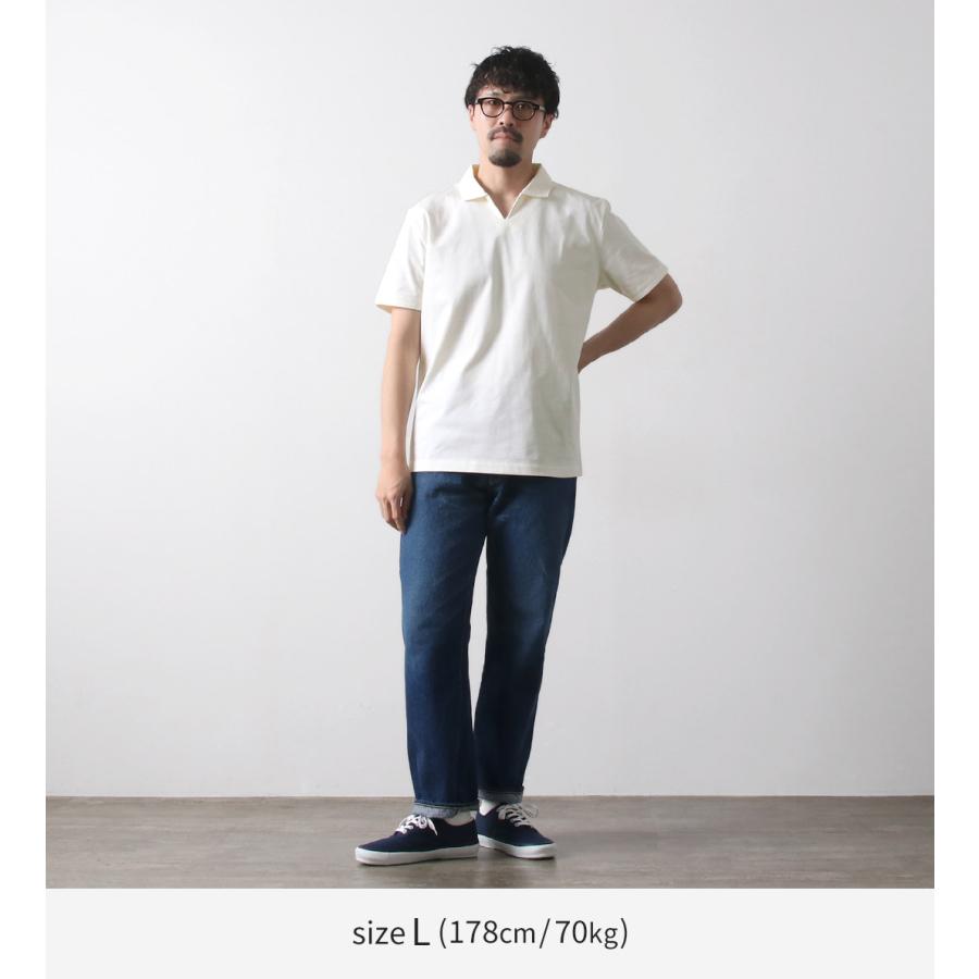 RE MADE IN TOKYO JAPAN（アールイー） ドレス オーガニックコットン スキッパーポロ シャツ / ポロシャツ メンズ 半袖 日本製 | Re made in tokyo japan | 07