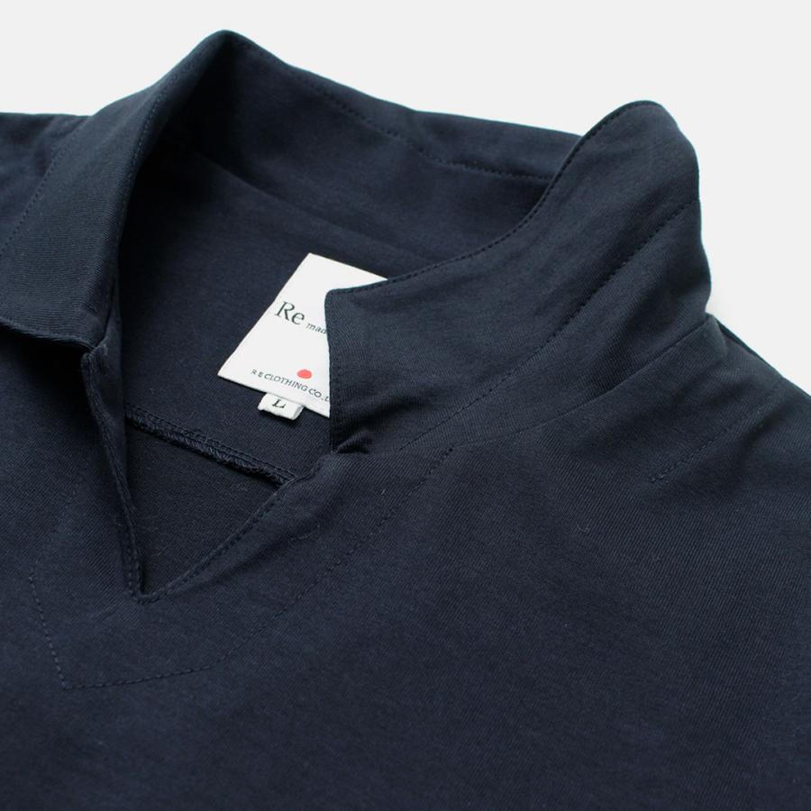RE MADE IN TOKYO JAPAN（アールイー） ドレス オーガニックコットン スキッパーポロ シャツ / ポロシャツ メンズ 半袖 日本製 | Re made in tokyo japan | 12