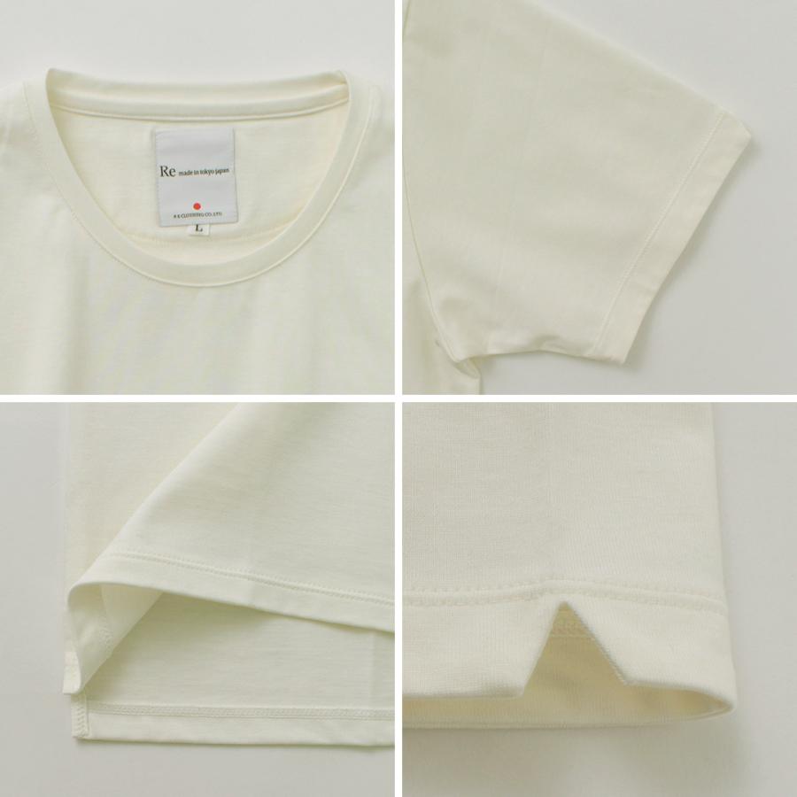 RE MADE IN TOKYO JAPAN（アールイー） 東京メイド ドレス オーガニック ヘビーウエイト Tシャツ / メンズ トップス 綿100 日本製 8724S-CT | Re made in tokyo japan | 18