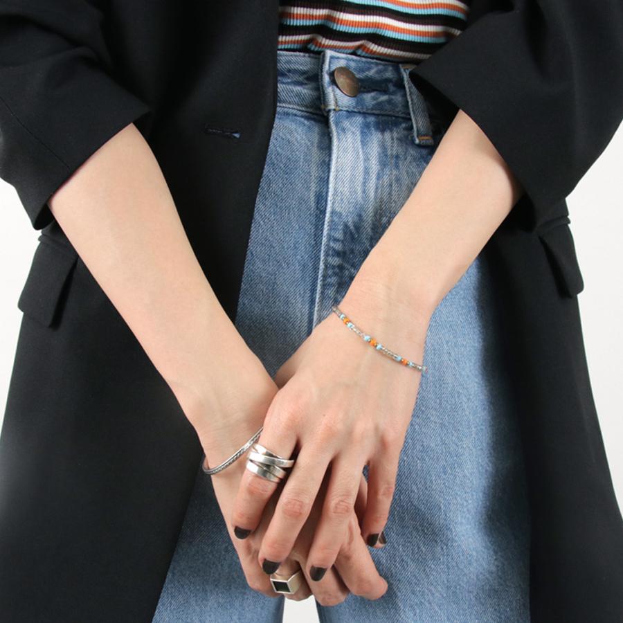 phaduA （パ・ドゥア） マルチカラーグラスビーズ ブレスレット / メンズ レディース ユニセックス ミサンガ ワックスコード | ROCOCO | 09