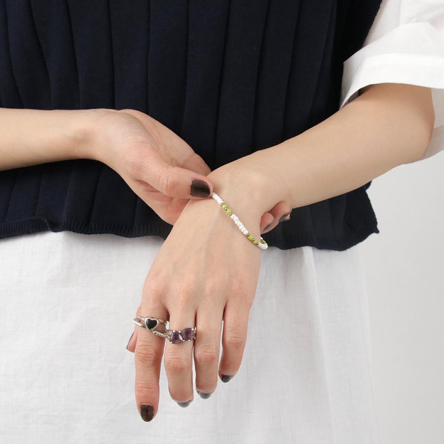 phaduA （パ・ドゥア） マルチカラーグラスビーズ ブレスレット / メンズ レディース ユニセックス ミサンガ ワックスコード | ROCOCO | 13