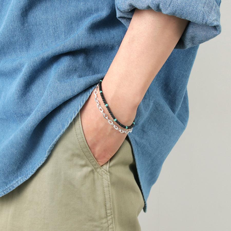 phaduA （パ・ドゥア） マルチカラーグラスビーズ ブレスレット / メンズ レディース ユニセックス ミサンガ ワックスコード | ROCOCO | 14