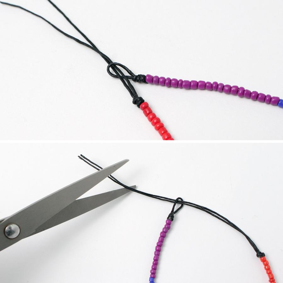 phaduA （パ・ドゥア） マルチカラーグラスビーズ アンクレット / メンズ レディース ユニセックス ミサンガ | ROCOCO | 12