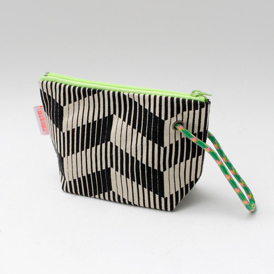 2522 パネル生地 神獣 朱雀 マチ付きマルチポーチ MIKAMI（ミカミ） キャンバス キャンピングポーチ8 / メンズ