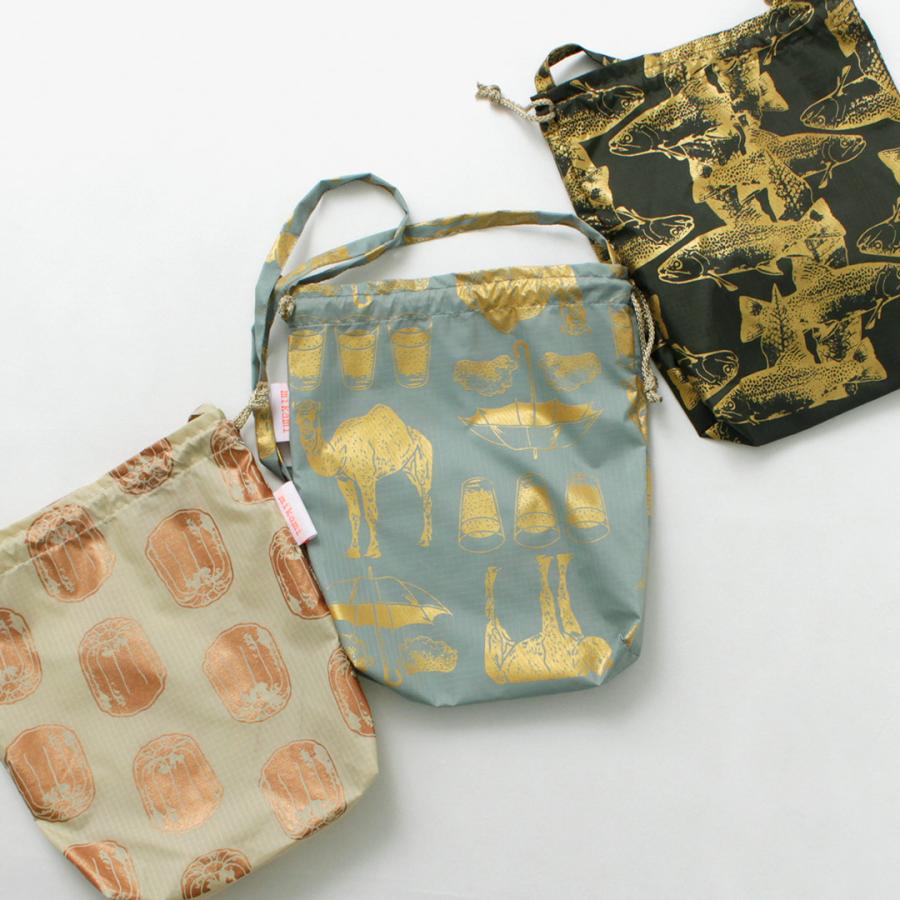 MIKAMI（ミカミ） プリントナイロン ドローストリングバッグ / ショルダーバッグ アニマル スウィーツ ナイロン 2WAY | ブランド登録なし | 12