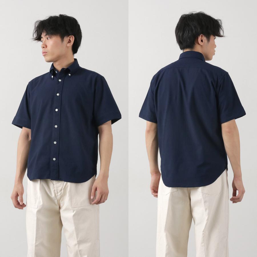 ROCOCO（ロココ） 鹿の子 ショートスリーブ ボタンダウンシャツ / メンズ 無地 半袖 吸水 速乾 日本製 | ROCOCO | 13