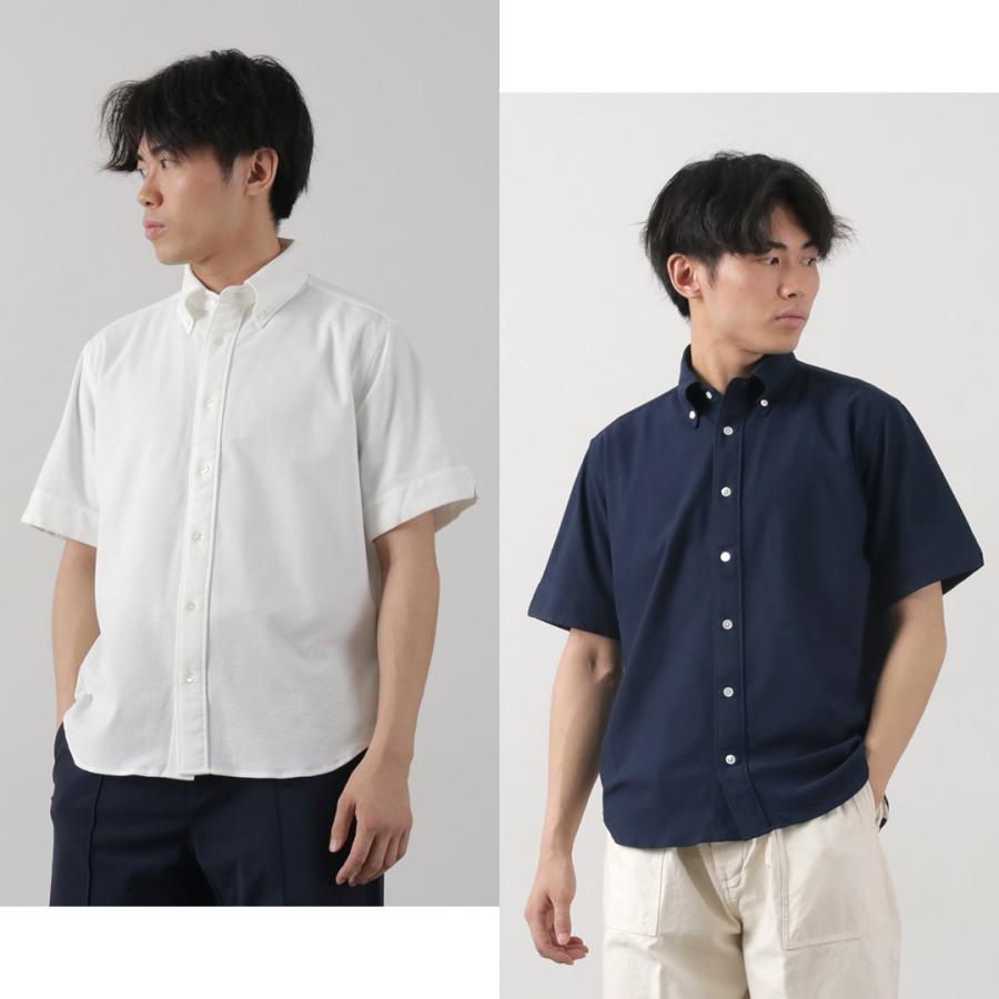 ROCOCO（ロココ） 鹿の子 ショートスリーブ ボタンダウンシャツ / メンズ 無地 半袖 吸水 速乾 日本製 | ROCOCO | 11