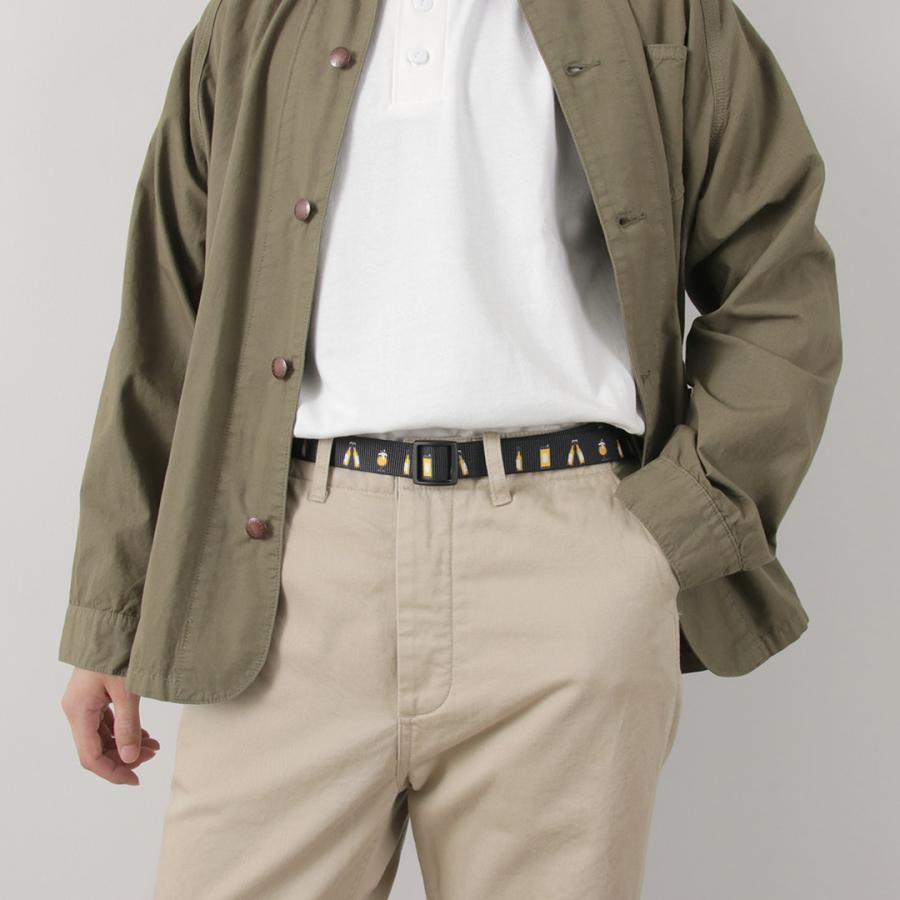 THOMAS BATES（トーマス ベイツ） プリント スライダーベルト / メンズ レディース ユニセックス 穴なし 2.5cm幅 ナイロン |  | 08