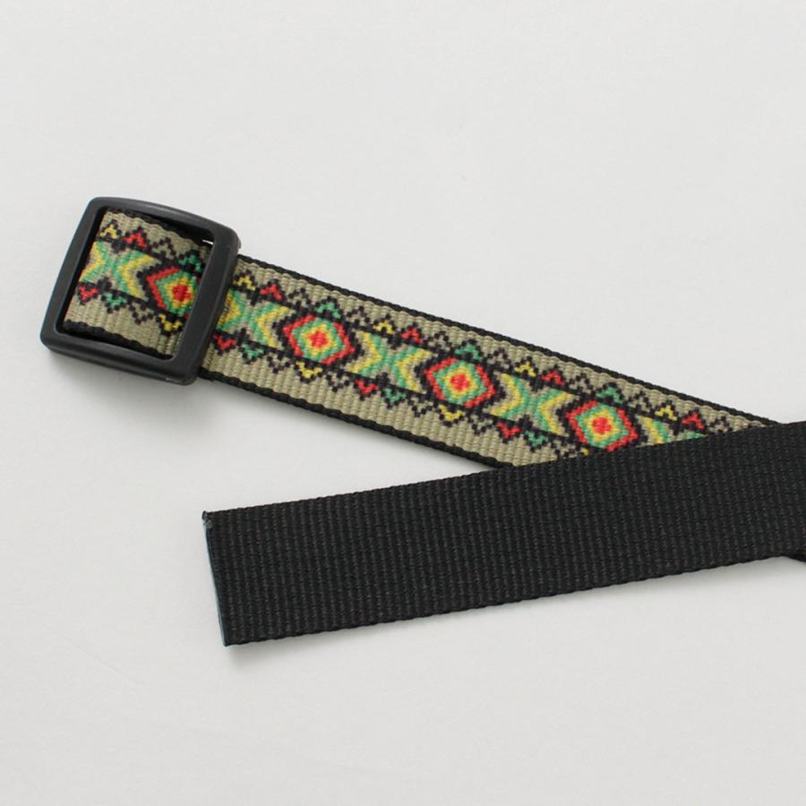 THOMAS BATES（トーマス ベイツ） プリント スライダーベルト / メンズ レディース ユニセックス 穴なし 2.5cm幅 ナイロン |  | 09
