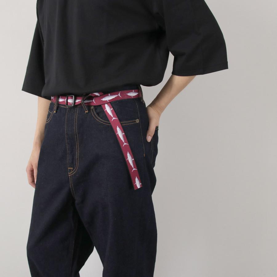 THOMAS BATES（トーマス ベイツ） プリント スライダーベルト / メンズ レディース ユニセックス 穴なし 2.5cm幅 ナイロン |  | 13