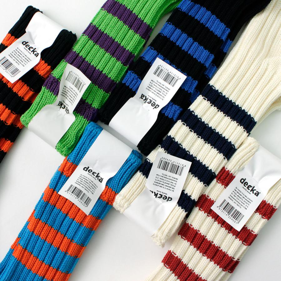 DECKA QUALITY SOCKS（デカ） ヘビーウエイト ラインソックス / メンズ レディース ユニセックス SHOWATABE | decka Quality socks | 09