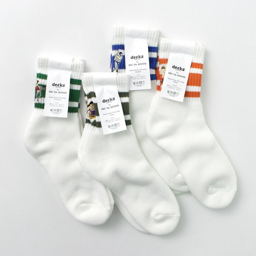DECKA QUALITY SOCKS（デカ） 刺繍 スケーターソックス / メンズ レディース ユニセックス 靴下 SHOWATABE | decka Quality socks | 14