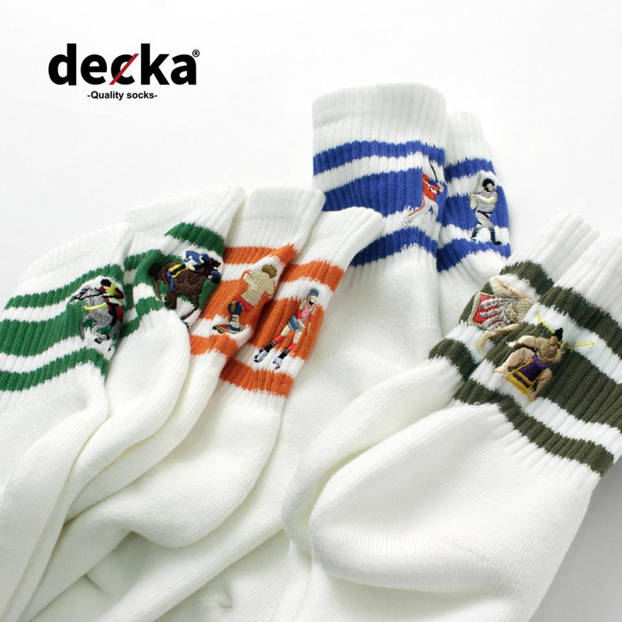 DECKA QUALITY SOCKS（デカ） 刺繍 スケーターソックス / メンズ レディース ユニセックス 靴下 SHOWATABE | decka Quality socks | 07