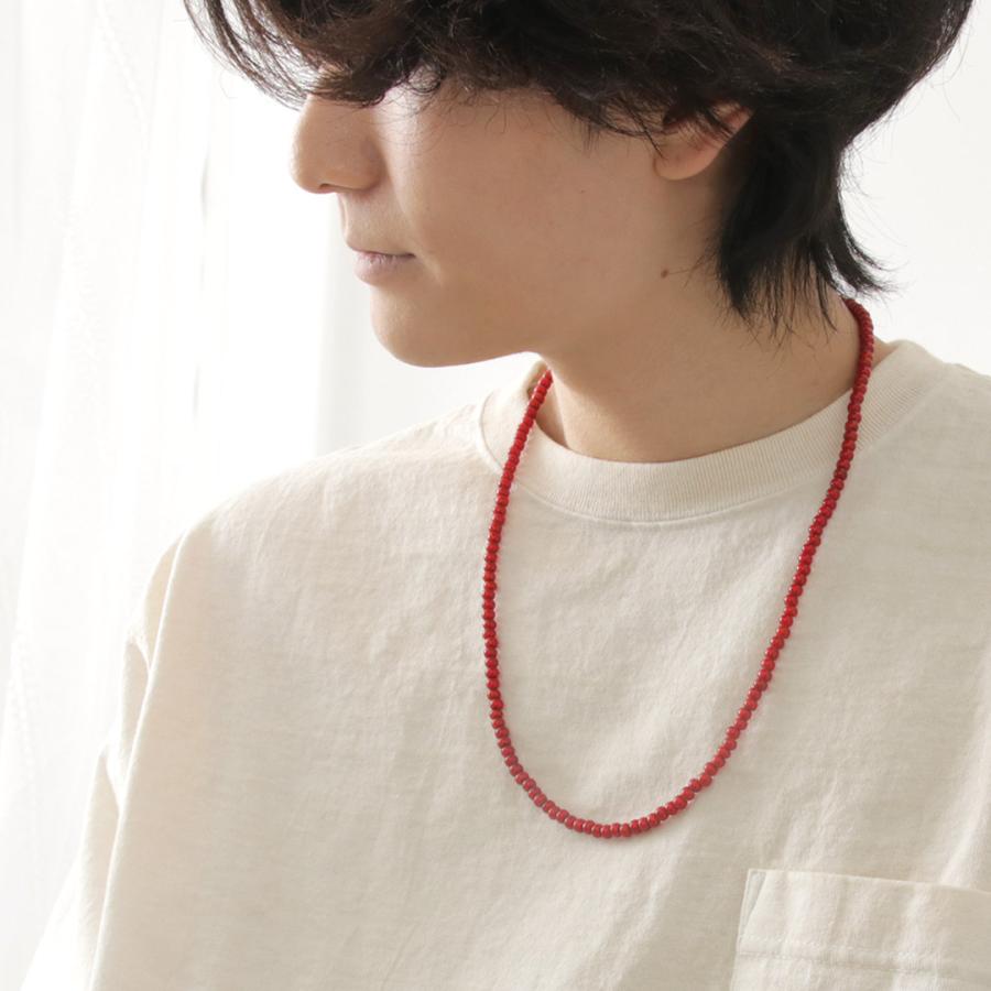 phaduA （パ・ドゥア） ホワイト ハート アンティーク グラス ビーズ ネックレス / メンズ レディース ユニセックス | ROCOCO | 03