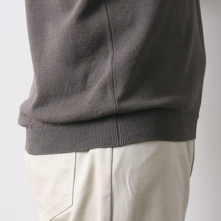 MOONCASTLE（ムーンキャッスル） アイスコットン モックネック ニットTシャツ 2025年モデル / 半袖 サマーニット メンズ 日本製 接触冷感 | MOONCASTLE | 15