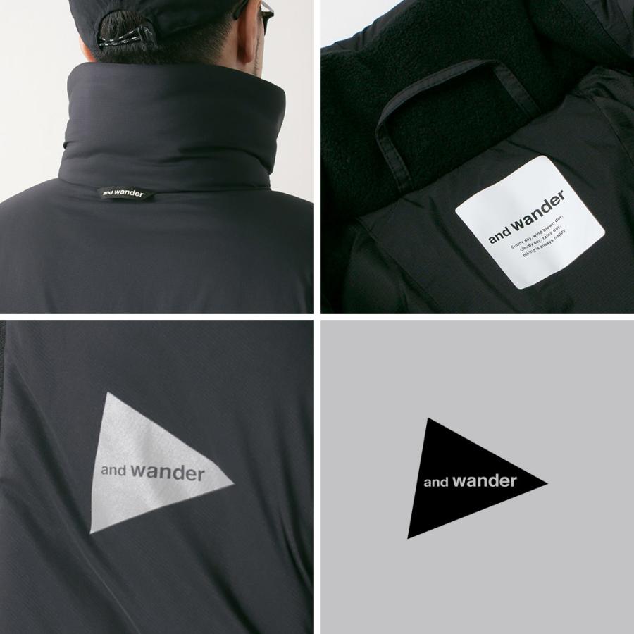 AND WANDER（アンドワンダー） トップ フリース コート / メンズ 冬 防寒 撥水 人工羽毛 アウター アウトドア top fleece coat | and wander | 13