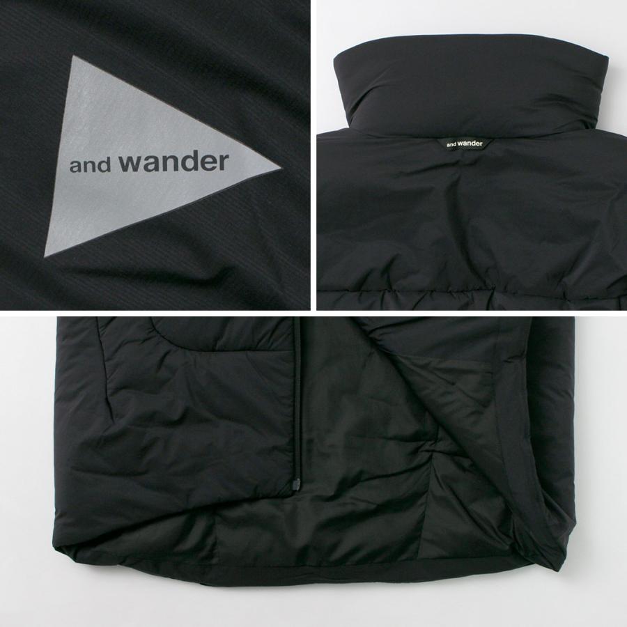 AND WANDER（アンドワンダー） トップ フリース コート / メンズ 冬 防寒 撥水 人工羽毛 アウター アウトドア top fleece coat | and wander | 17