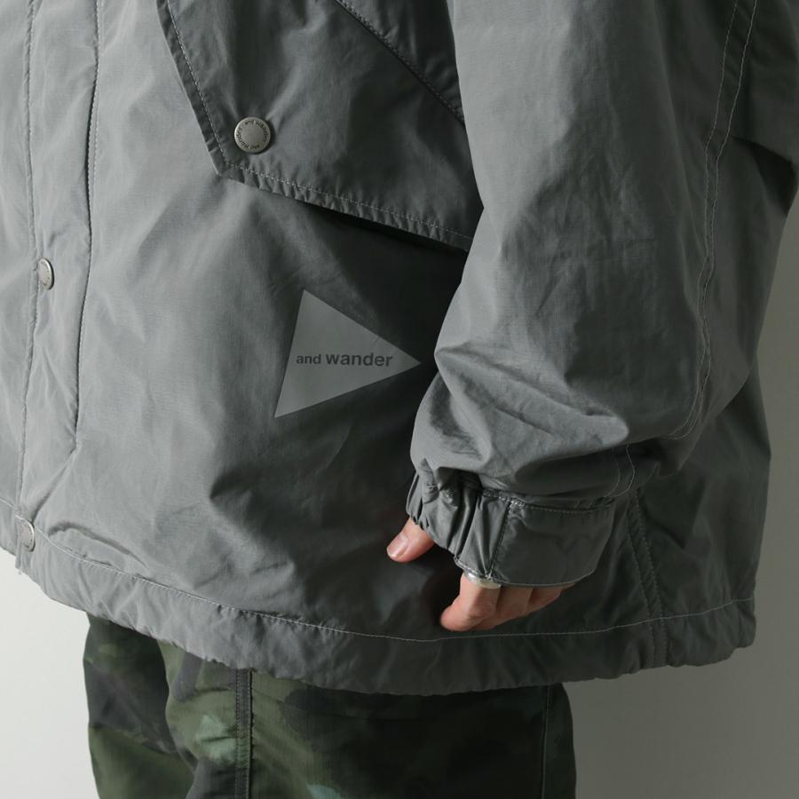 AND WANDER（アンドワンダー） フィッシュテール オクタ コート / メンズ アウター 撥水 フード アウトドア fishtail Octa coat | and wander | 17