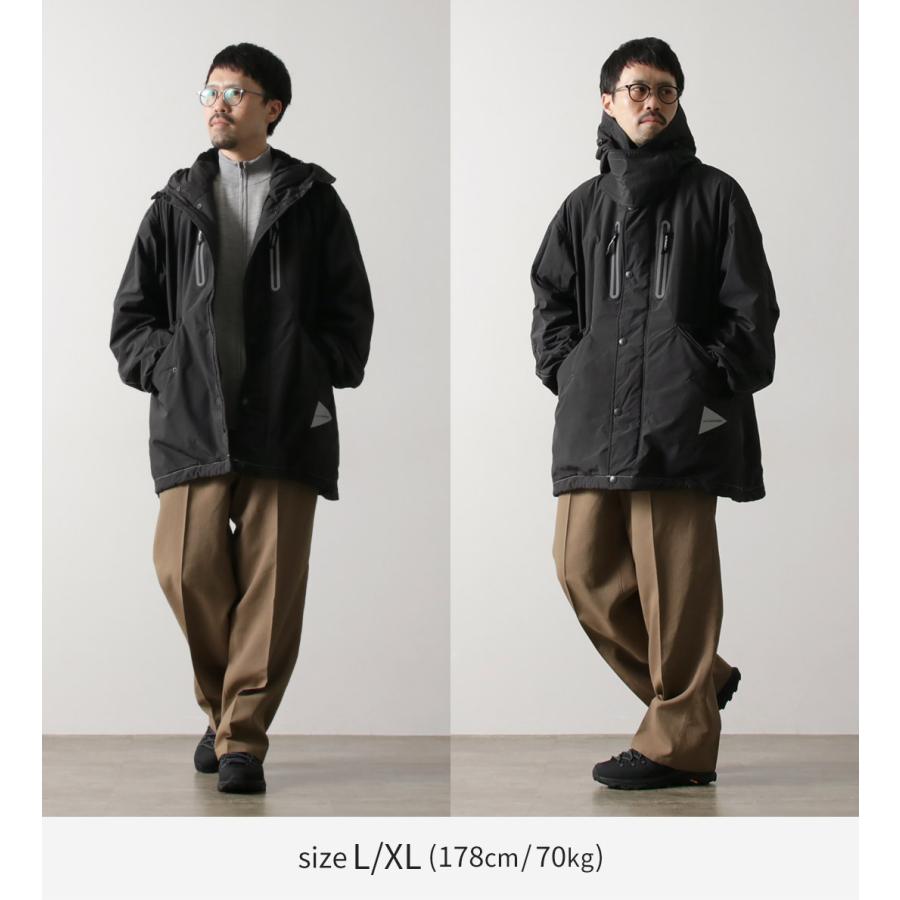 AND WANDER（アンドワンダー） フィッシュテール オクタ コート / メンズ アウター 撥水 フード アウトドア fishtail Octa coat | and wander | 06