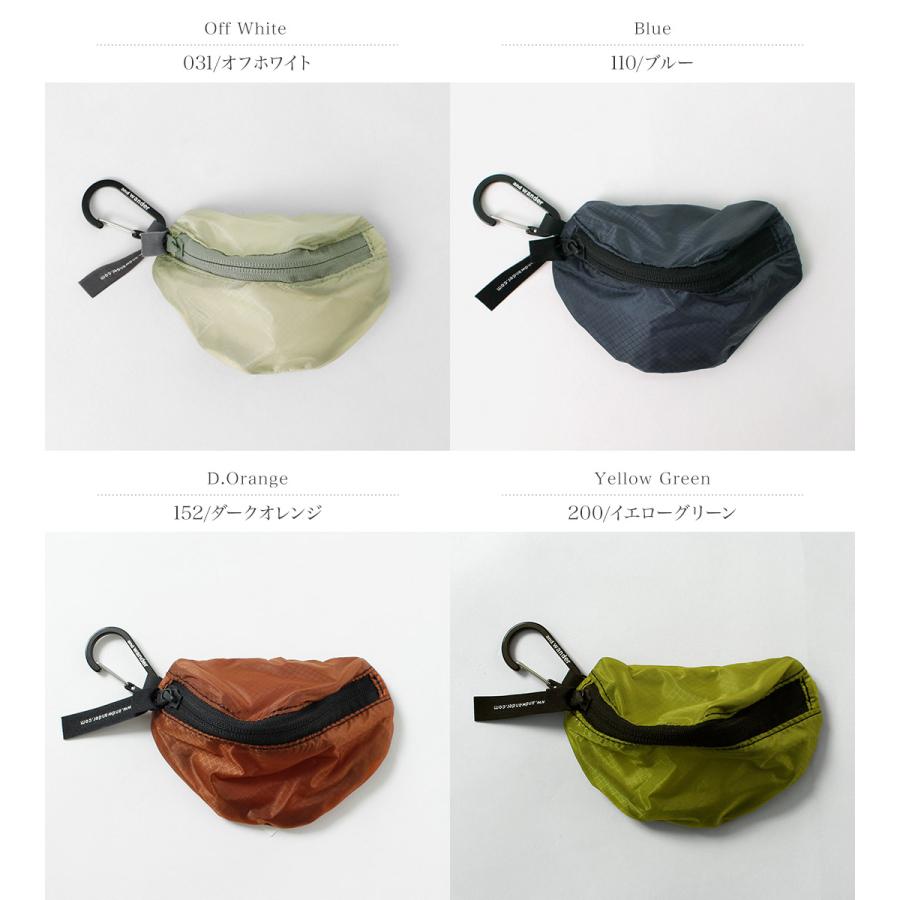 AND WANDER（アンドワンダー） シル ミニポーチ 撥水 / カラビナ 小物入れ | and wander | 07