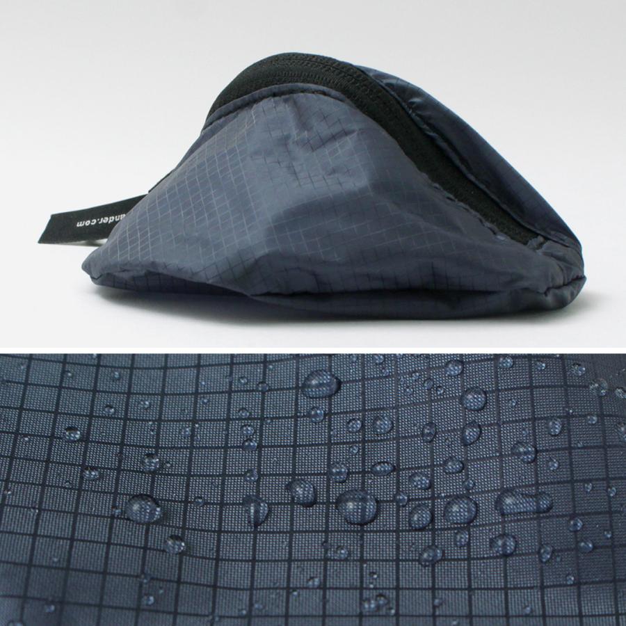 AND WANDER（アンドワンダー） シル ミニポーチ 撥水 / カラビナ 小物入れ | and wander | 12