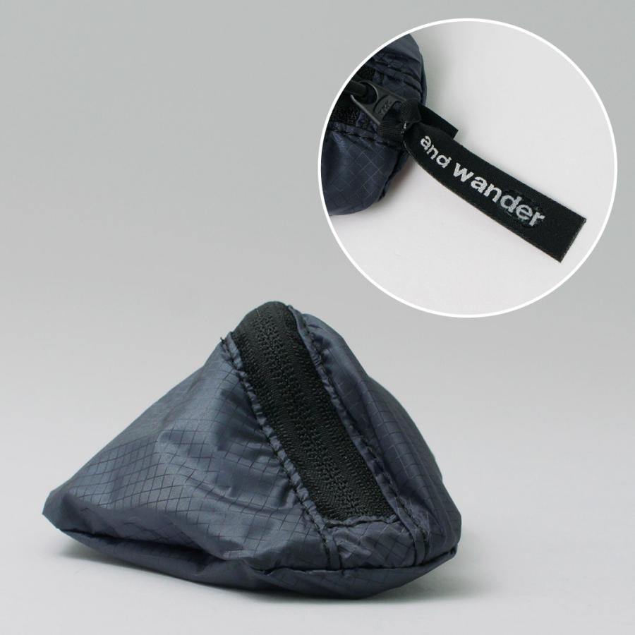 AND WANDER（アンドワンダー） シル ミニポーチ / 小物入れ ケース バッグパック 追加ガジェット アウトドア カラビナ | and wander | 13