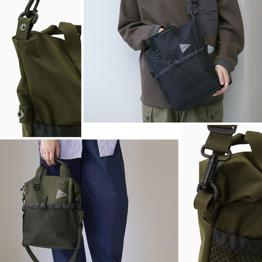 AND WANDER（アンドワンダー） PE/CO 2way バッグ / ショルダー ハンドバッグ 鞄 防水 2WAY A4 レジャー アウトドア | and wander | 12