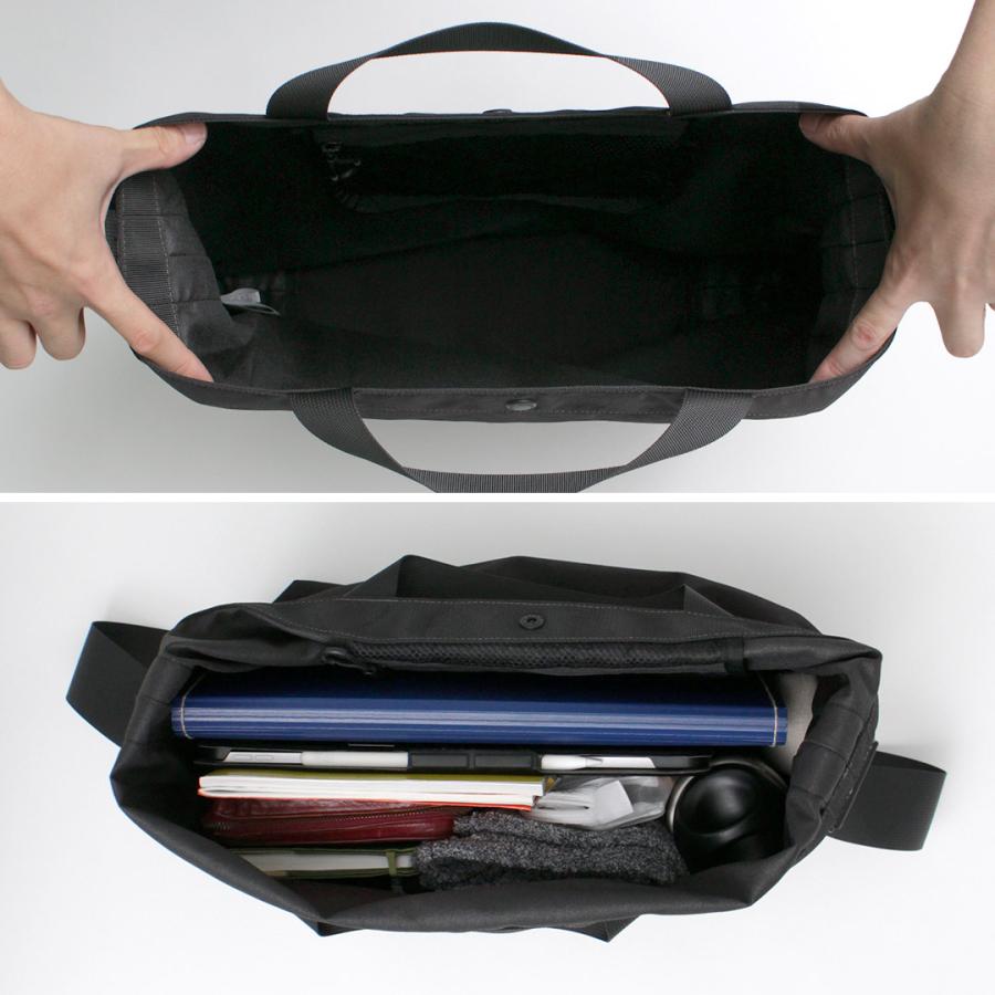 AND WANDER（アンドワンダー） リサイクルオックス トートバッグ / 2WAY 大容量 撥水 ショルダーバッグ 斜めがけ アウトドア | and wander | 09