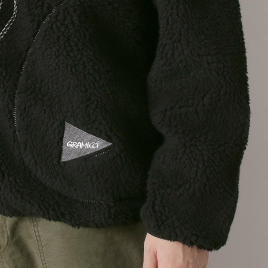 AND WANDER（アンドワンダー） グラミチ ジャガードテープ フリースジャケット / ボア ジップアップ コラボ 迷彩 | and wander | 12