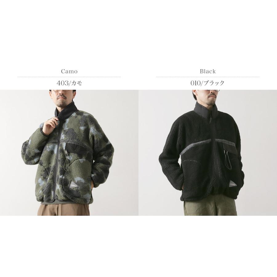 and wander（アンドワンダー） グラミチ ジャガードテープ フリース