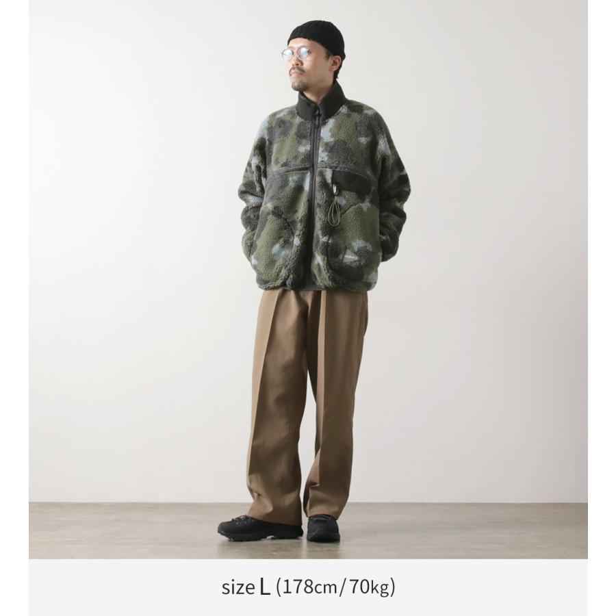 and wander（アンドワンダー） グラミチ ジャガードテープ フリース