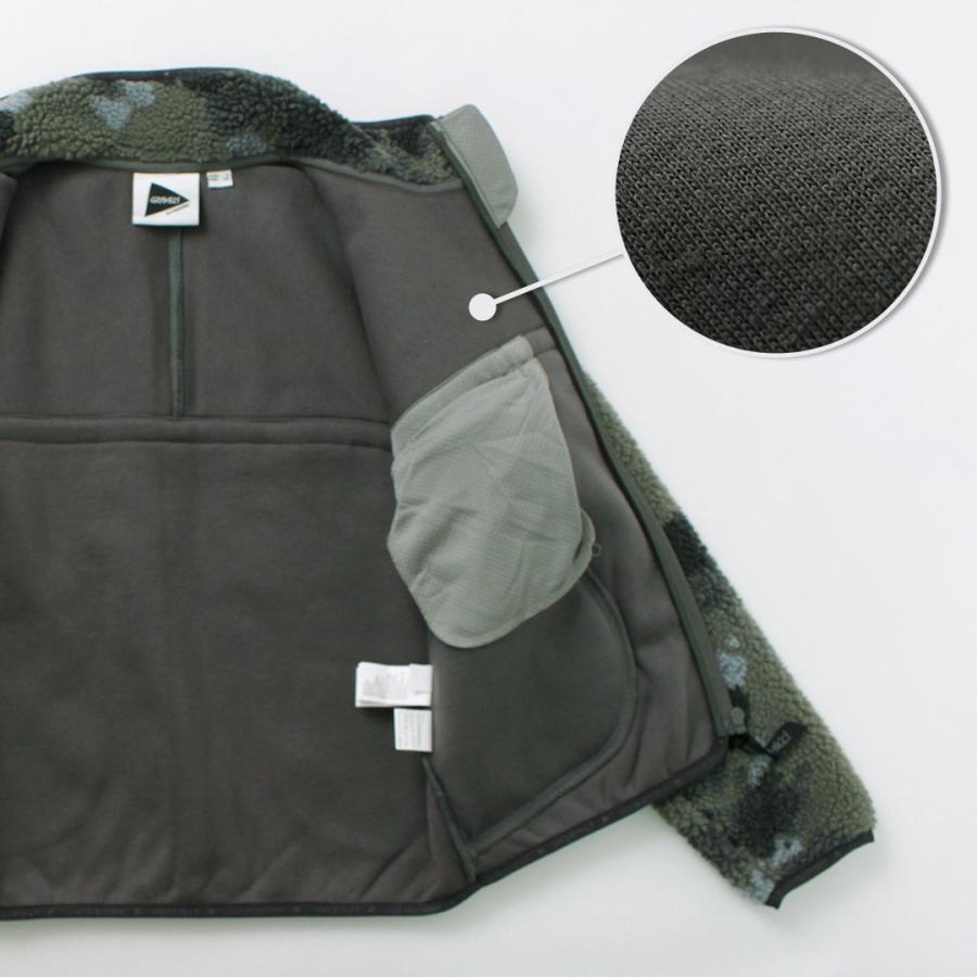 AND WANDER（アンドワンダー） グラミチ ジャガードテープ フリースジャケット / ボア ジップアップ コラボ 迷彩 | and wander | 08