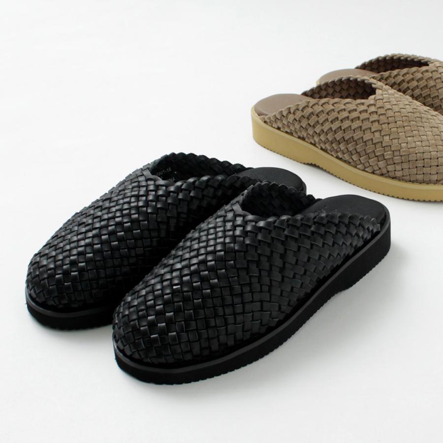 MOLLE SHOES（モールシューズ） ウーブン レザークロッグ / メンズ レザーサンダル シューズ 牛革 本革 | molle shoes | 09