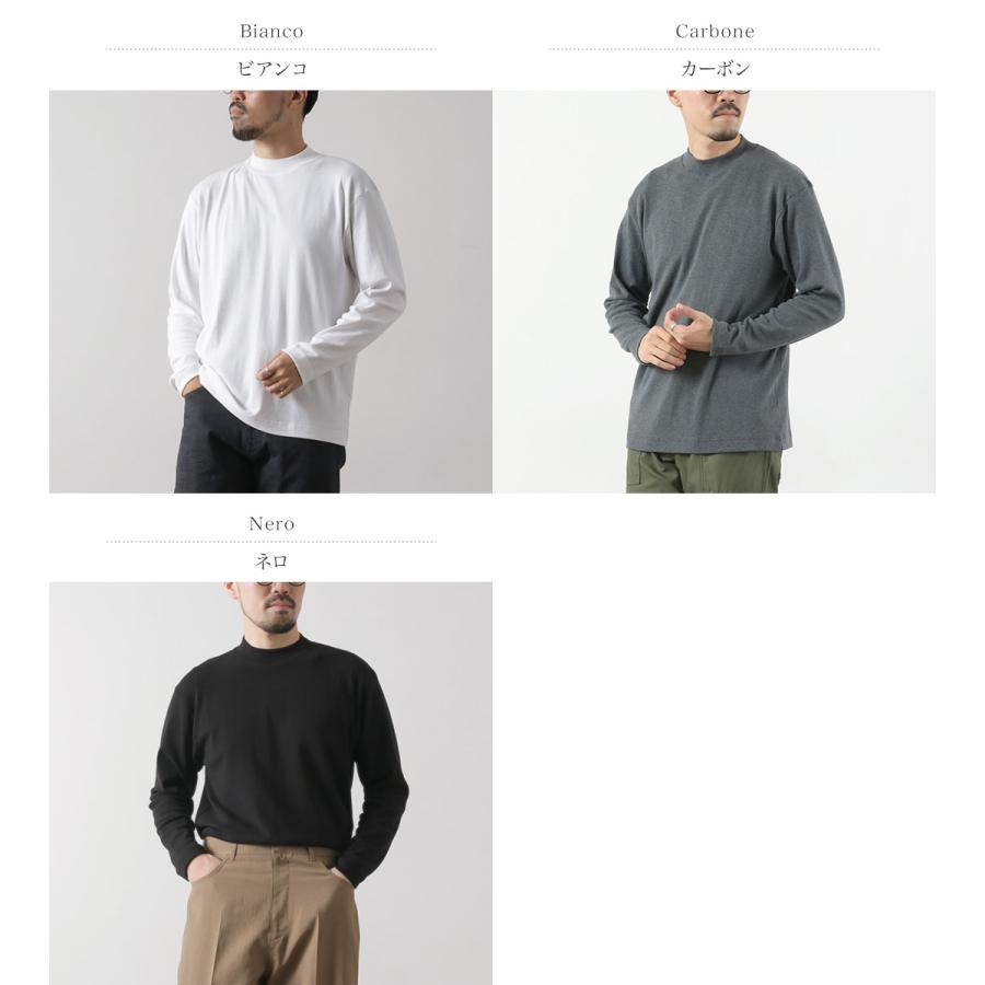 GICIPI(ジチピ） デルフィーノ クルーネック ベーシックフィット ロングスリーブ カットソー / Tシャツ 長袖 無地 モックネック | gicipi | 04