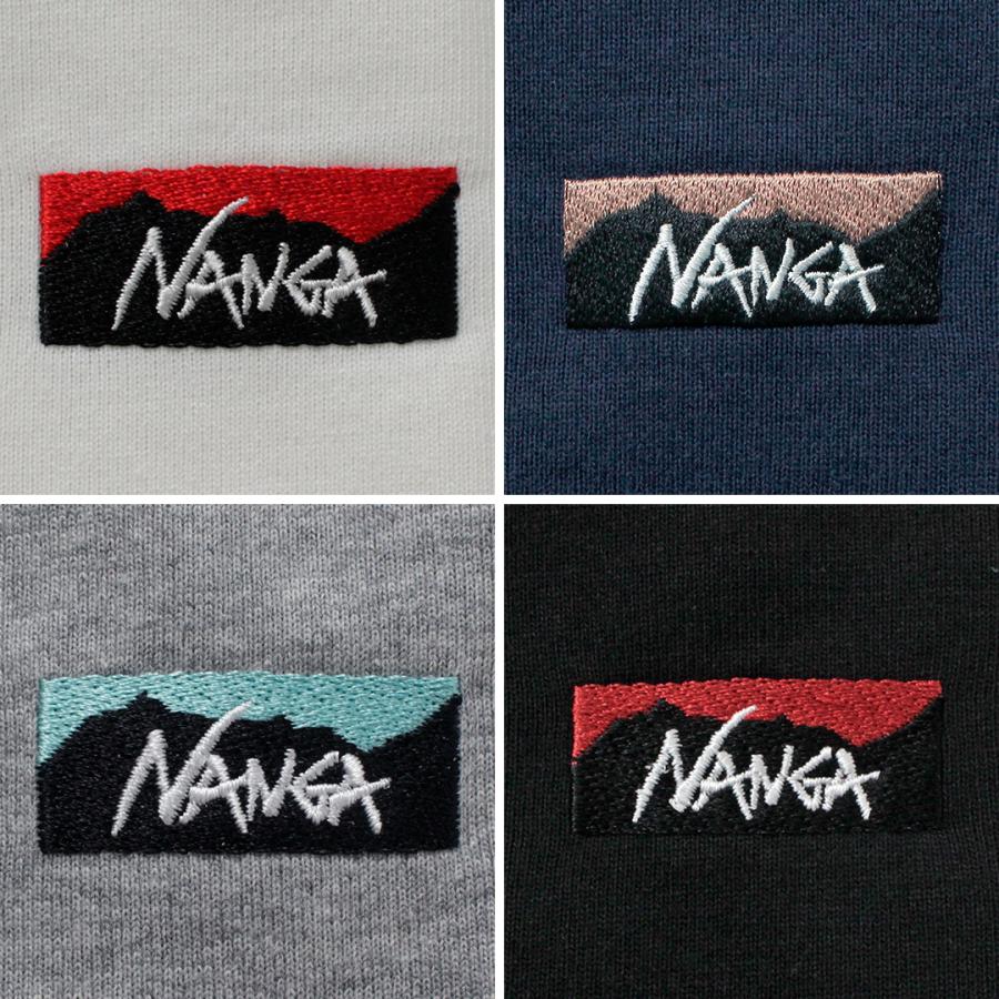 NANGA（ナンガ） エコハイブリッド ボックスロゴ エンブロイダリー ロングスリーブTシャツ / メンズ 長袖 ロンT | NANGA | 17