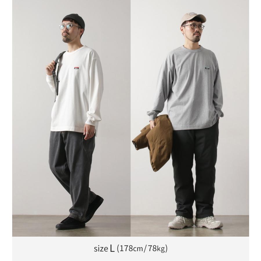 NANGA（ナンガ） エコハイブリッド ボックスロゴ エンブロイダリー ロングスリーブTシャツ / メンズ 長袖 ロンT | NANGA | 07