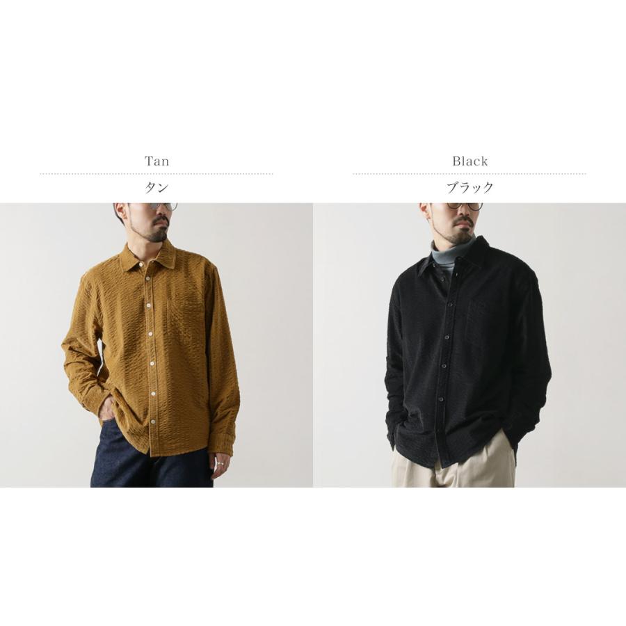 WAX LONDON（ワックスロンドン） シェリーシャツ シアサッカー コード