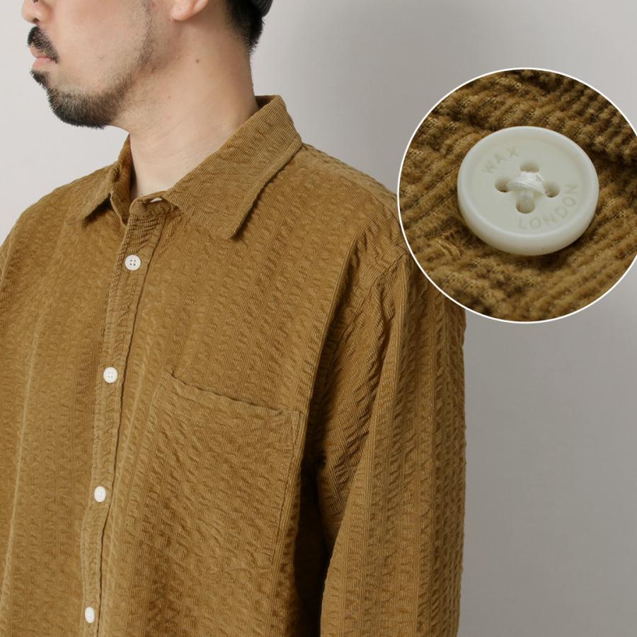 WAX LONDON（ワックスロンドン） シェリーシャツ シアサッカー コード / メンズ トップス コーデュロイ 綿 | WAX LONDON | 10