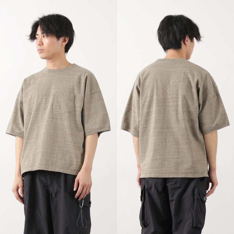 アパルトモン REMI RELIEF Compact Tシャツ REMI RELIEF（レミレリーフ） 別注 メランジ天竺 半袖 ポケットTシャツ