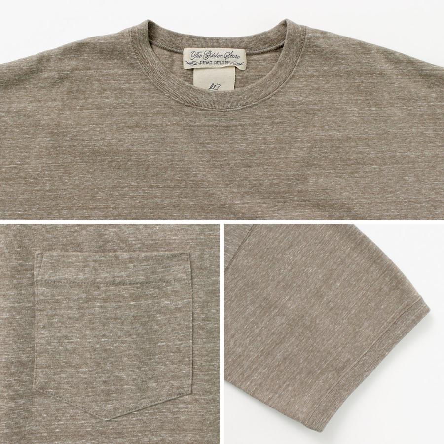 REMI RELIEF（レミレリーフ） 別注 メランジ天竺 半袖 ポケットTシャツ / メンズ 霜降り 無地 大きめ | REMI RELIEF | 15