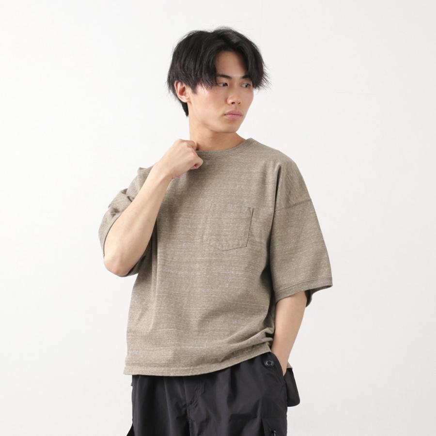 REMI RELIEF（レミ レリーフ） 別注 メランジ天竺 半袖 ポケットT