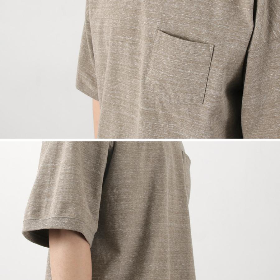 REMI RELIEF（レミレリーフ） 別注 メランジ天竺 半袖 ポケットTシャツ / メンズ 霜降り 無地 大きめ | REMI RELIEF | 12
